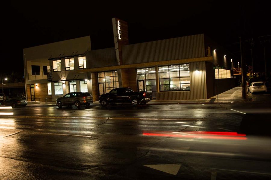 Midtown Redevelopment Project at night